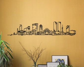 Tel Aviv cityscape - Metal home decor