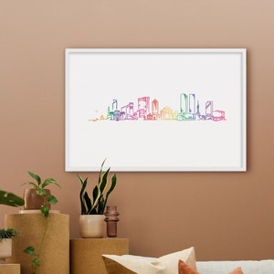 Tel Aviv Pride mini cityscape - Framed poster