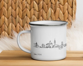 New York cityscape - Enamel Mug