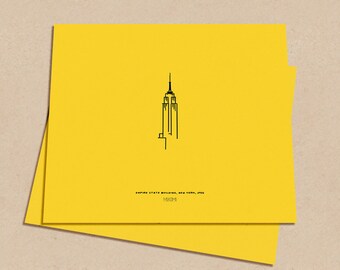 Singles - Empire State Building - Yellow Poster