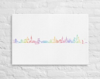 New York skyline Pride edition - canvas print home decor