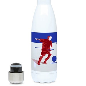 Bouteille d&#39;eau de football cadeau à personnaliser pour garçon ou adolescent footballeur ou entraîneur de football ou football cadeau de Noël ou cadeau d&#39;anniversaire de pied
