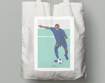 Fußballer und Fußball Tasche für Fußballspieler oder Fußballtrainer oder Fußball Weihnachtsgeschenk oder Fußball Geburtstagsgeschenk