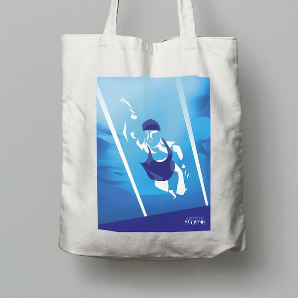 Cadeau de sac de natation pour cadeau d’anniversaire de nageur ou cadeau de Noël de nageur ou entraîneur de natation ou fan de natation