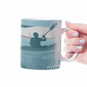 Canoe kayak mug gift to personalise for kayaker birthday or canoe kayak christmas gift or canoe kayak coach or father&#39;s day or mother&#39;s day