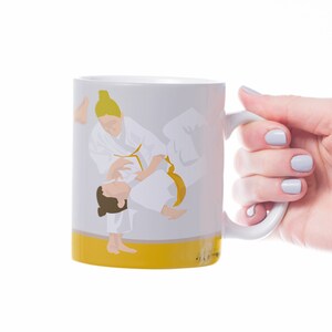Woman judo mug gift to personalise for girl judo player or judoka coach or judo christmas gift or judo birthday gift