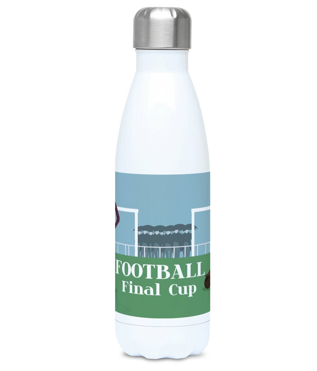 Cadeau de Bouteille d'eau Football à Personnaliser Pour Un Garçon ou Adolescent Joueur Entraîneur Ca