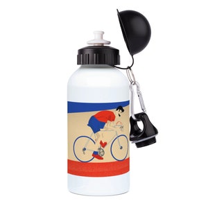 Botella de agua de aluminio para ciclismo para personalizar para regalo de bicicleta o día del padre o día de la madre o Navidad