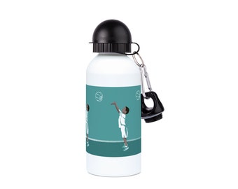 Basketball boy aluminium water bottle to personalise for basketball gift or father day or mother day or christmas