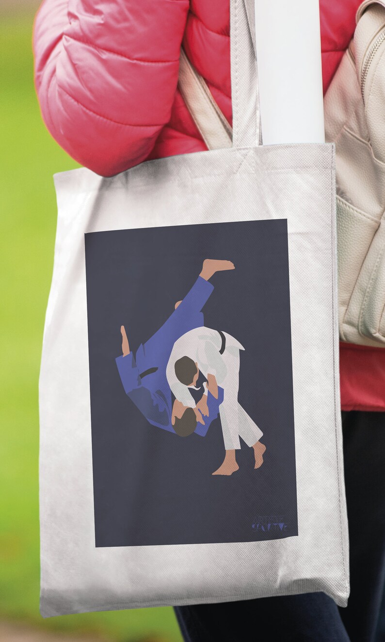 Judo Tote Bag Gift for Boy or Teen Judo Player or Judoka Coach or Judo