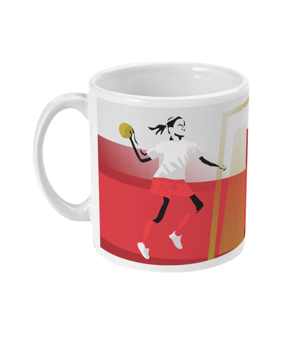 Woman Handball Mug Gift to Personalise for a Girl Handball Player or ...