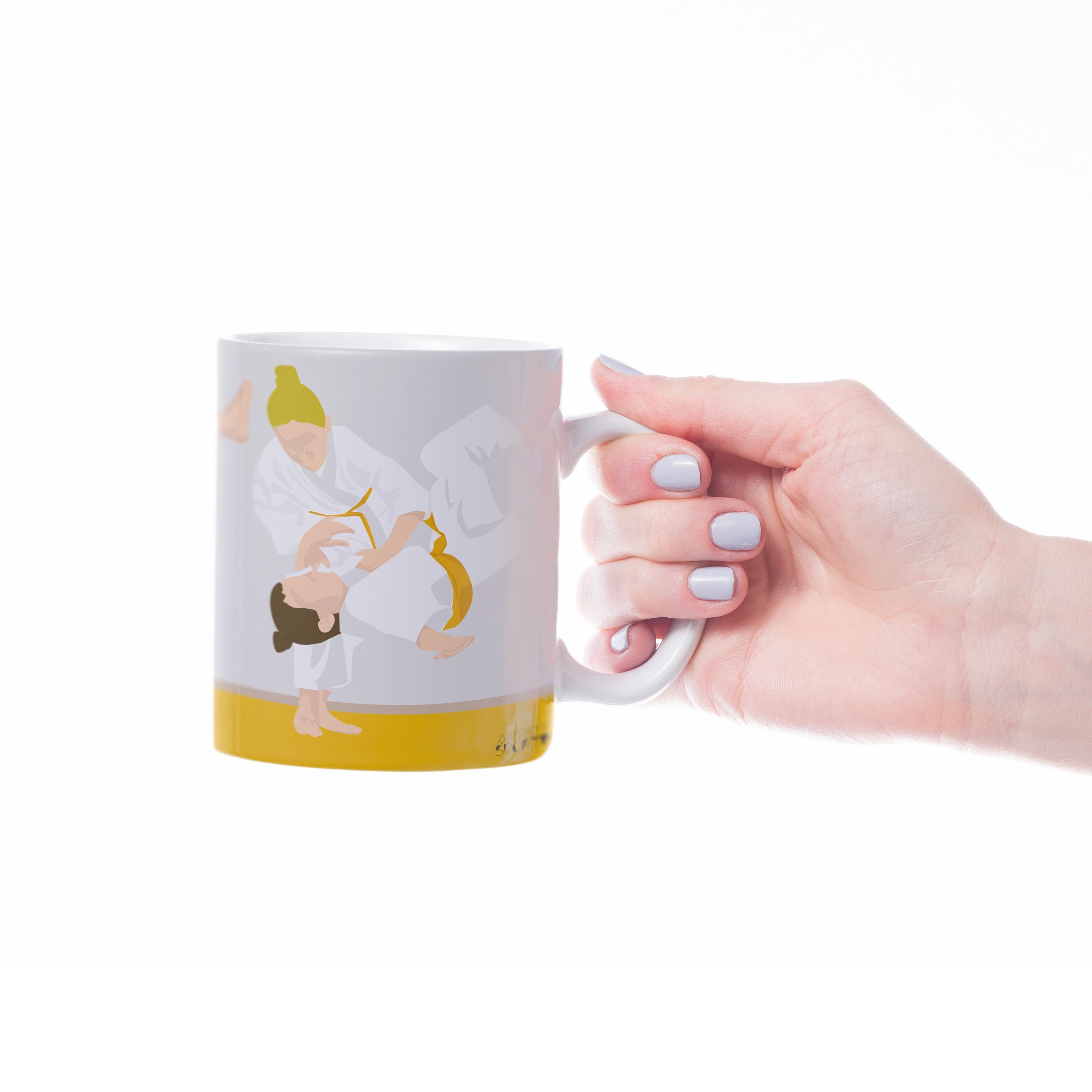 Cadeau de Tasse Judo Femme à Personnaliser Pour Une Joueuse ou Un Entraîneur Judoka Cadeau Noël d'an