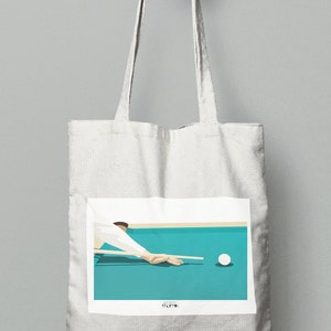 Personalisierte Snooker Billard Print Einkaufstasche - Perfektes Geschenk für Trainer oder Billard-Enthusiasten - Weihnachts- oder Geburtstagsgeschenk