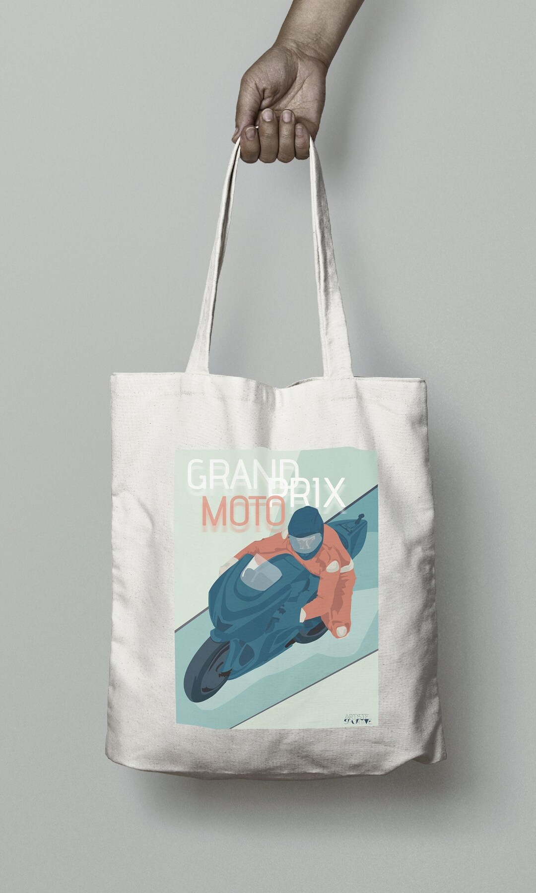 Borsa Biker In Cotone Fantastica - Personalizzabile - 42x38 Cm - Regalo Perfetto