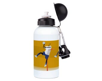 Handball aluminium water bottle to personalise for handball gift or father day or mother day or christmas