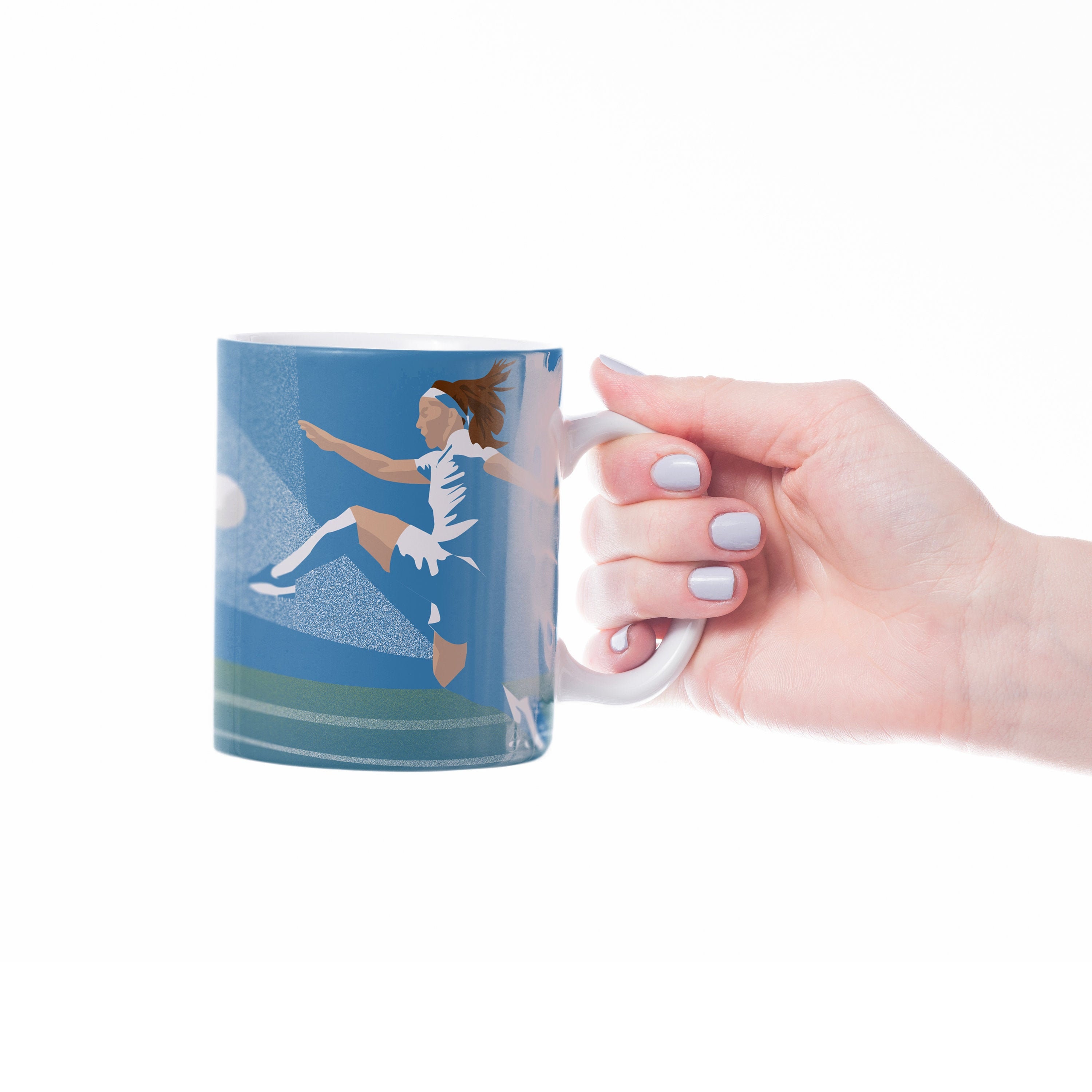 Cadeau de Tasse Football Féminin à Personnaliser Pour Une Fille ou Un Adolescent Joueur Entraîneur C