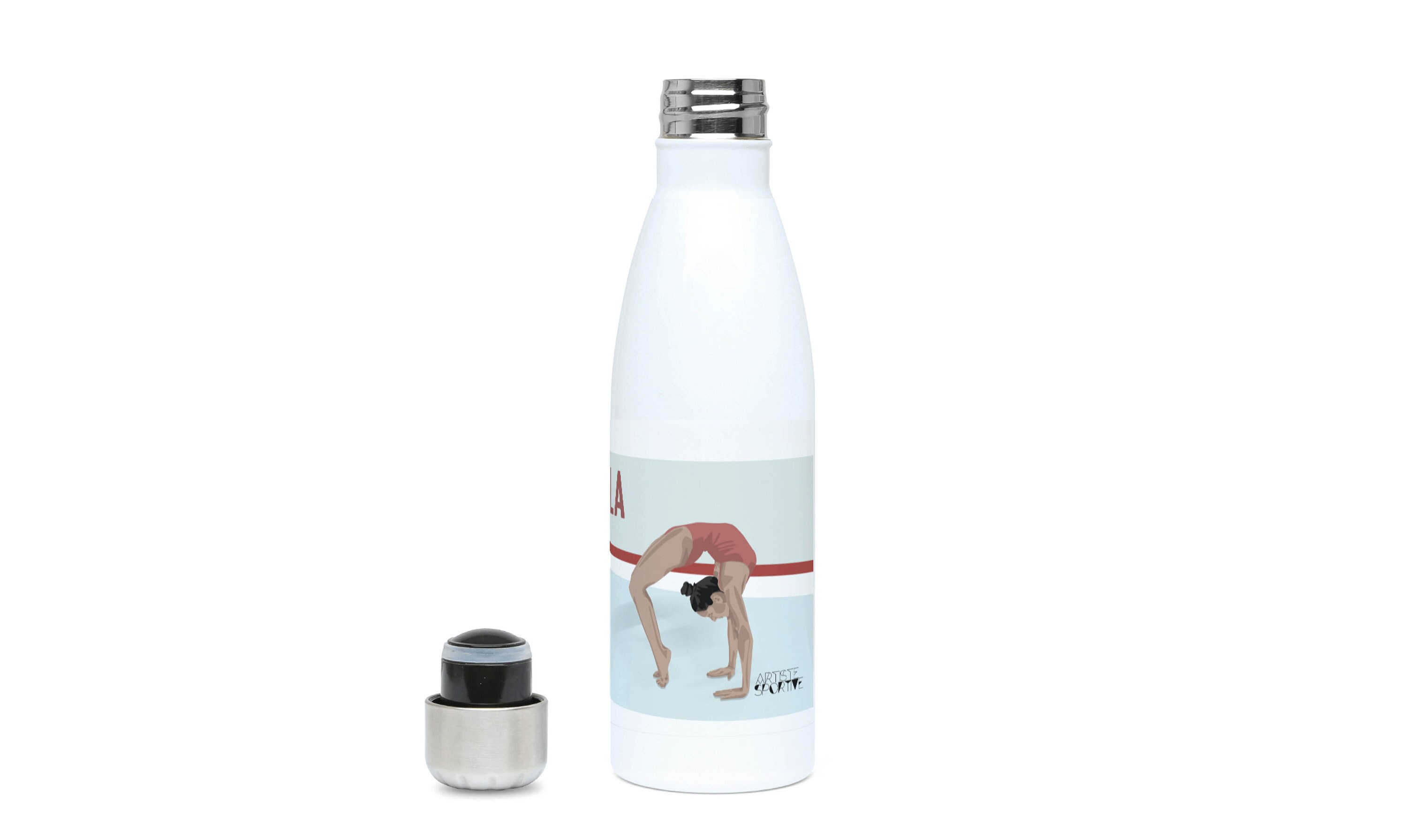 907 Ml Gymnastik-Wasserflasche Mit Strohhalm – BPA-frei, Für Turner, Mädchen, Trainer