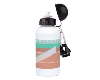 Personalized Tennis Woman Aluminum Water Bottle: Sports Gift