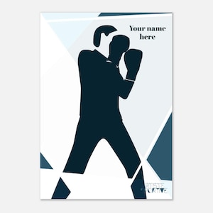Boxing Poster – Personalised Gift for Boxers and Coaches, Boxing Christmas Gift, Boxing Birthday Present