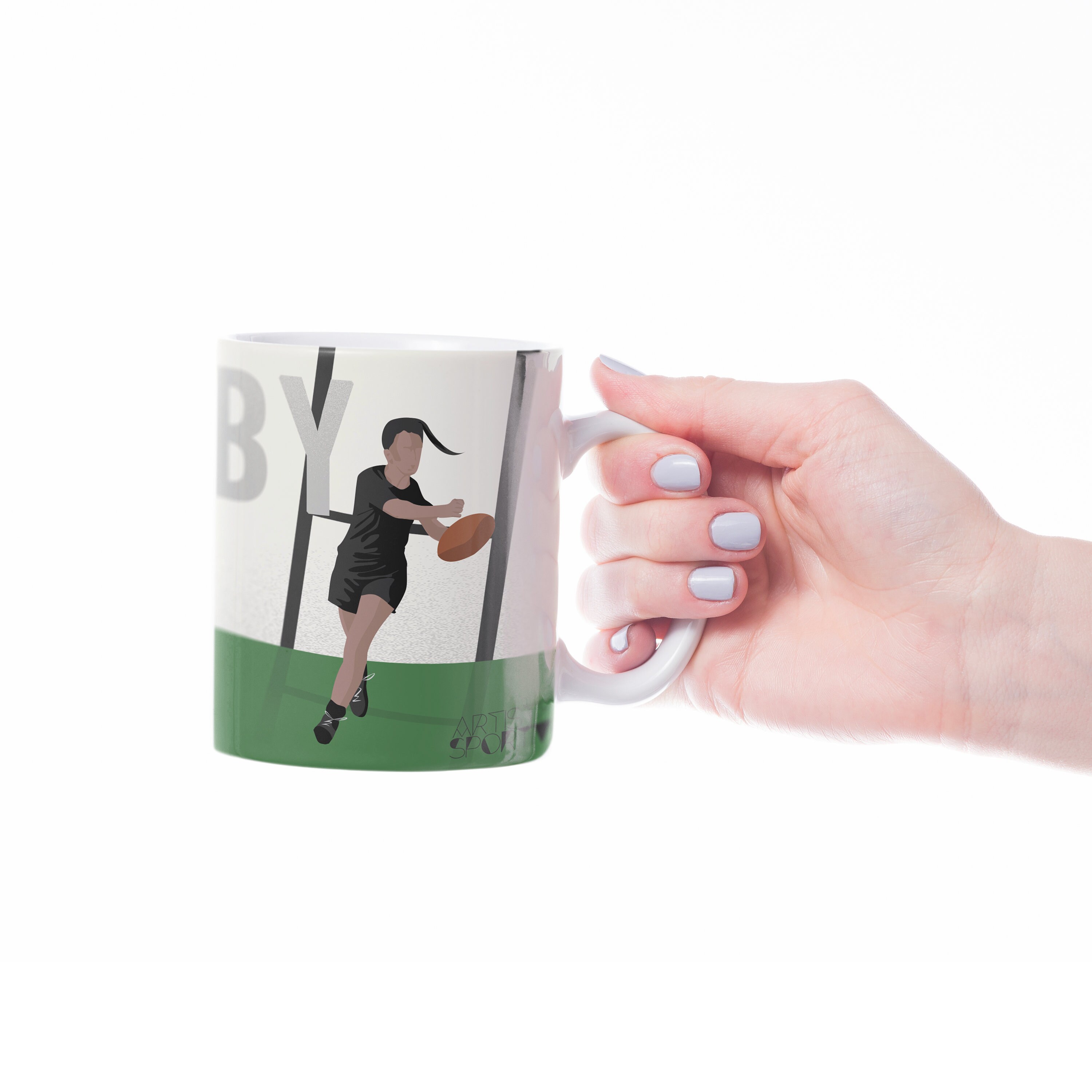 Cadeau de Tasse Rugby Féminin Vintage à Personnaliser Pour Une Joueuse ou Un Entraîneur Cadeau d'ann