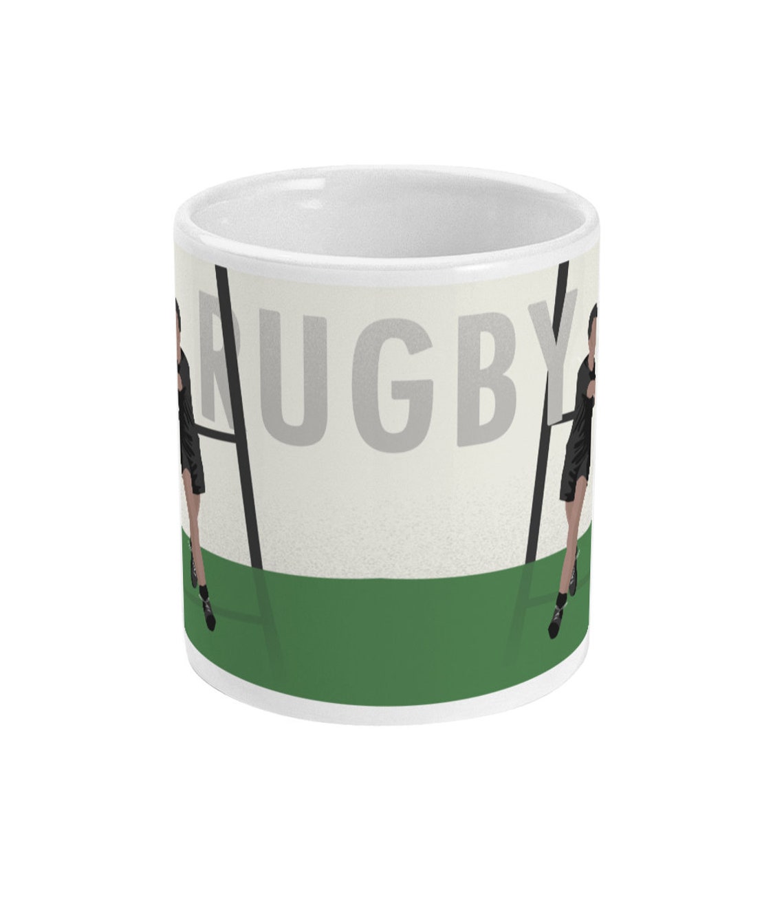 Vintage Female Rugby Mug Gift to Personalise for a Girl Rugby Player or