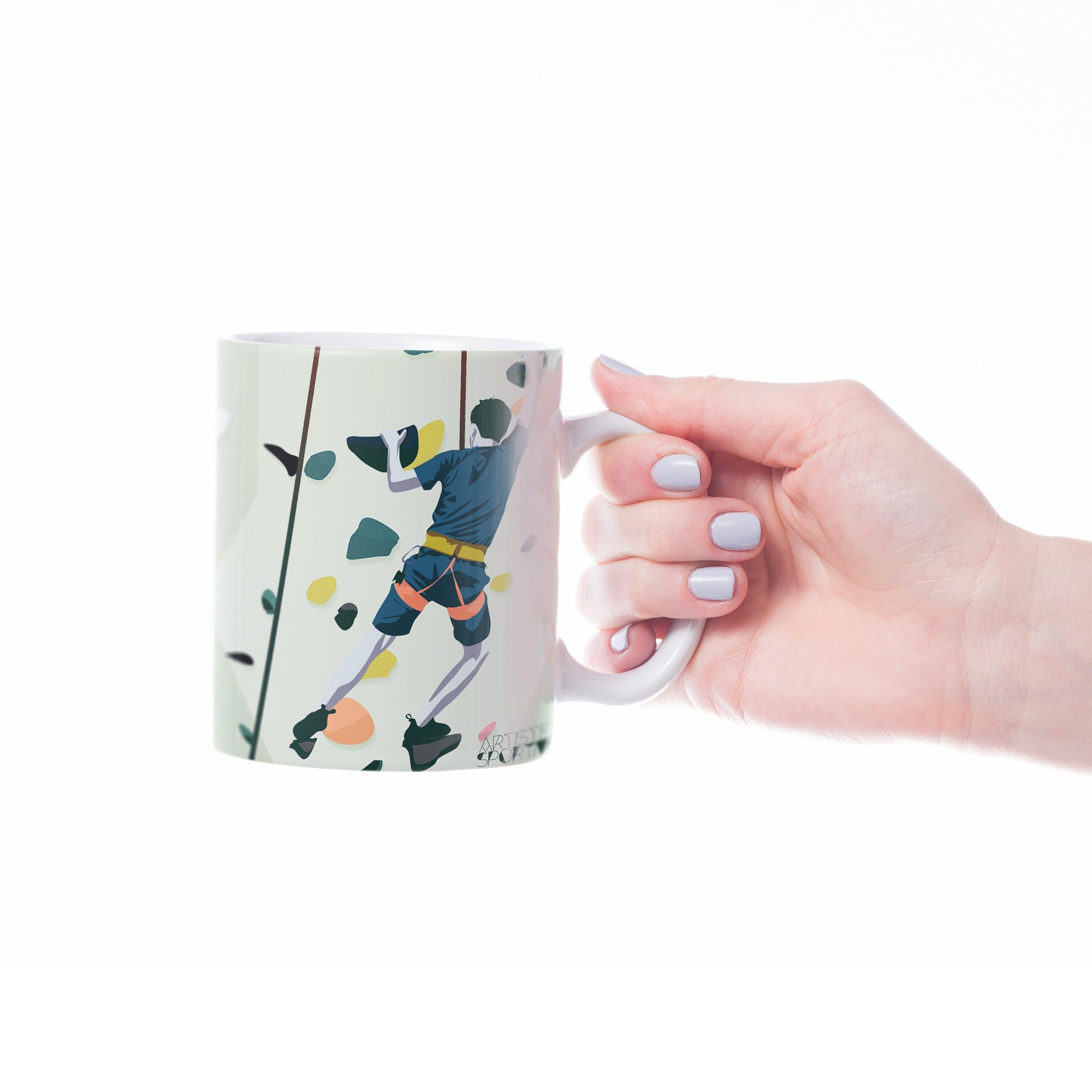 Cadeau de Tasse d'escalade Pour Homme à Personnaliser Grimpeur ou Entraîneur Cadeau d'anniversaire N