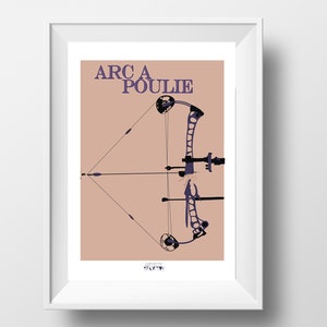 Bogen Bogen Poster Geschenk mit Bogen Druck zum Personalisieren für Bogenschützen Trainer oder Bogenschützen Weihnachtsgeschenk oder Bogenschützen Geburtstagsgeschenk