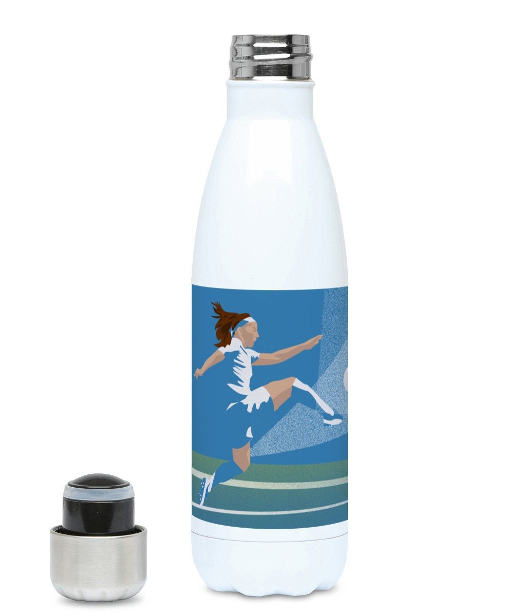 Cadeau de Bouteille d'eau Football Féminin à Personnaliser Pour Une Joueuse ou Un Entraîneur Cadeau 