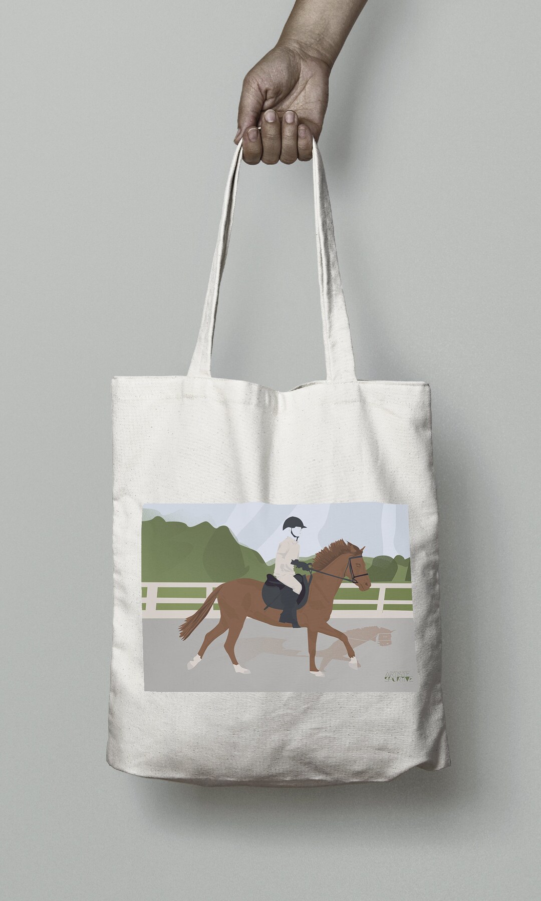 Horse Riding Tote Bag Gift for a Horse Rider or Horse Riding Coach for ...