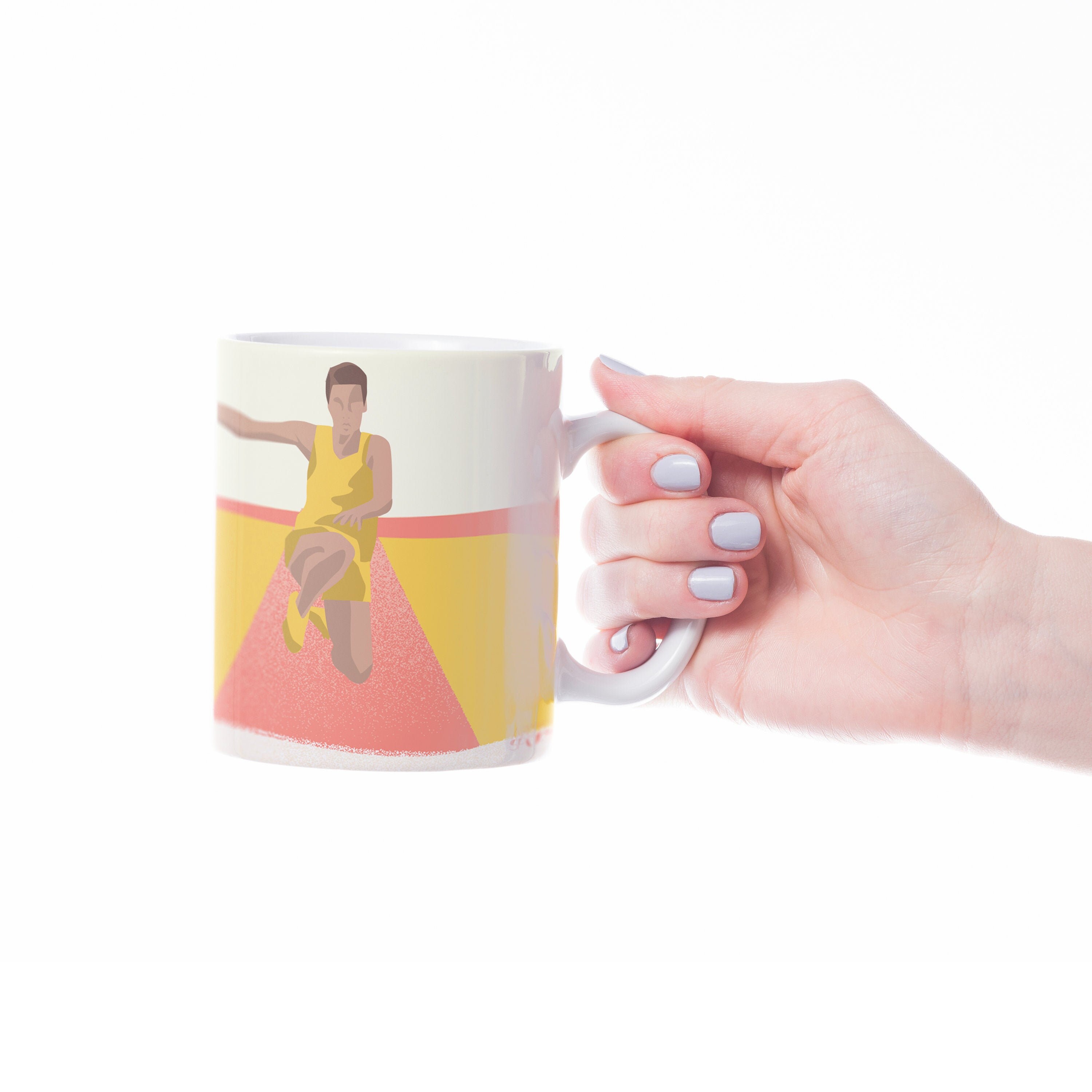 Cadeau de Tasse Saut d'athlétisme à Personnaliser Pour Un Garçon ou Adolescent Joueur Entraîneur Cad