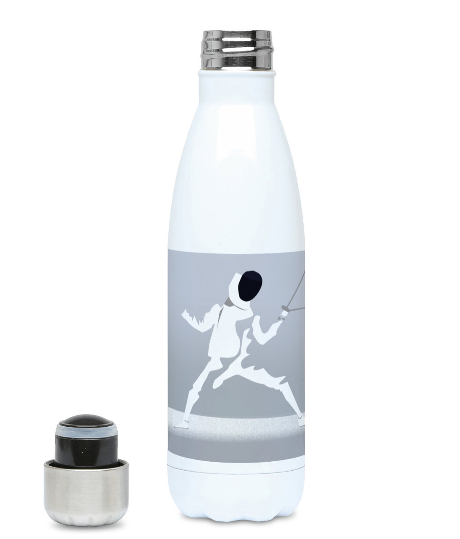 Fencing water bottle gift to personalise for a fencer or Etsy