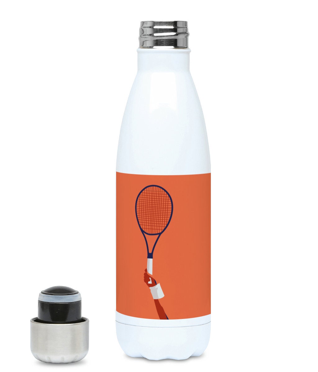 Cadeau de Bouteille d'eau Raquette Tennis à Personnaliser Pour Un Joueur ou Entraîneur Cadeau Noël d