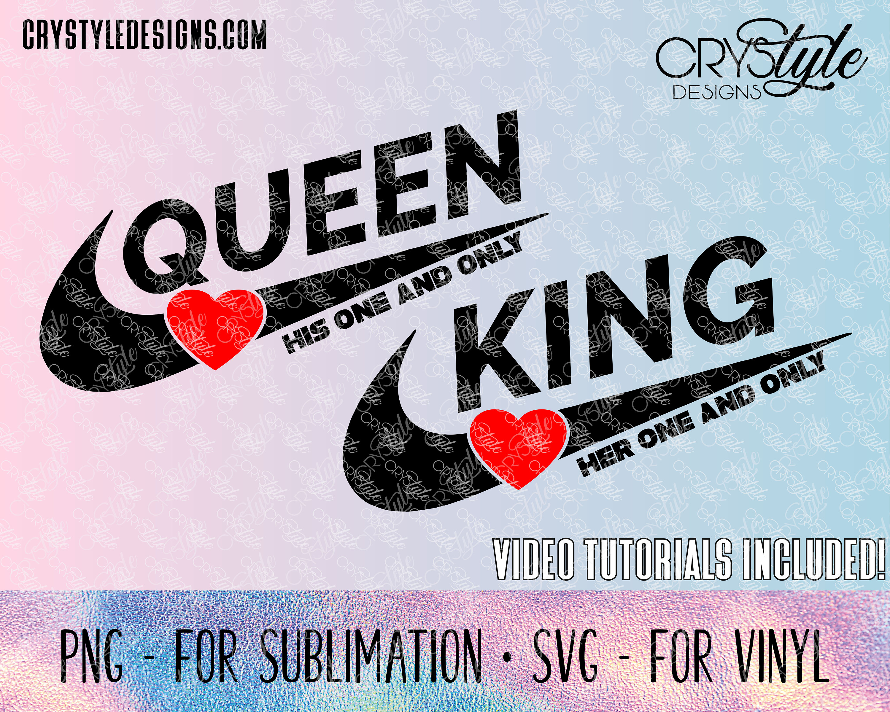 His and Hers Shirts SVG PNG Logo for Shirts Queen King | Etsy