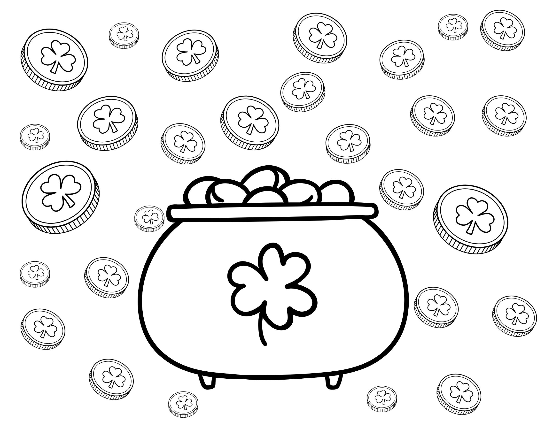 St Patricks Day, Coloring Pages - Etsy