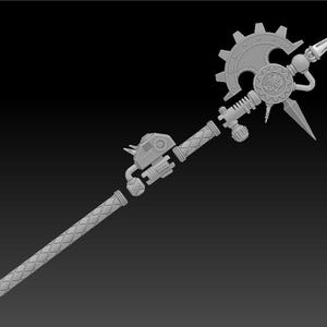 40k Tech Priest Enginseer Axe STL files