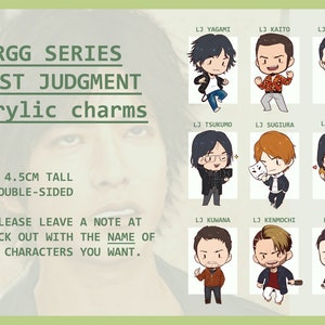 YKZ - Lost Judgment - RGG Characters acrylic charms