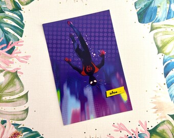 Into the spiderverse postcard