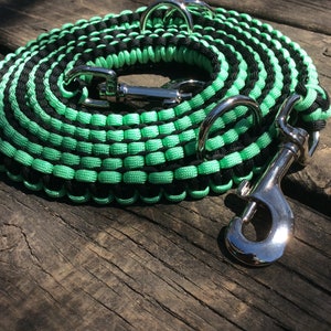 Champion - Custom hands free over the shoulder dog leash, multi purpose leash, crossbody leash, paracord hands free leash