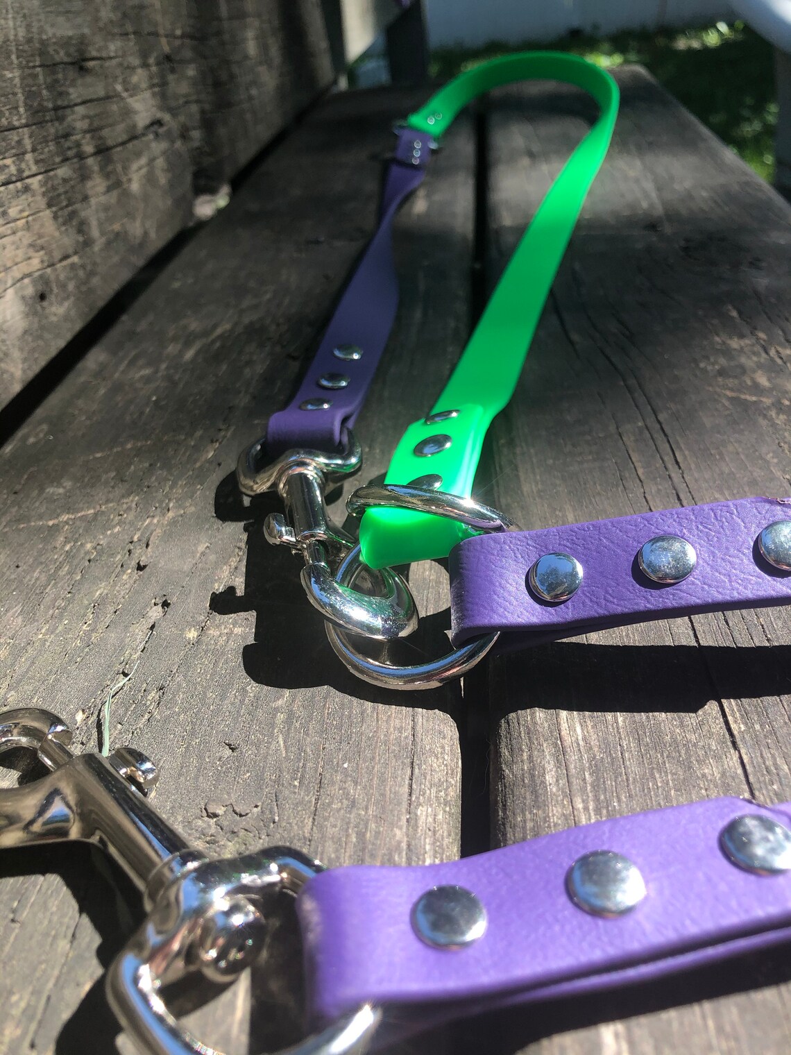 Custom 3/4 biothane hands free over the shoulder leash Etsy