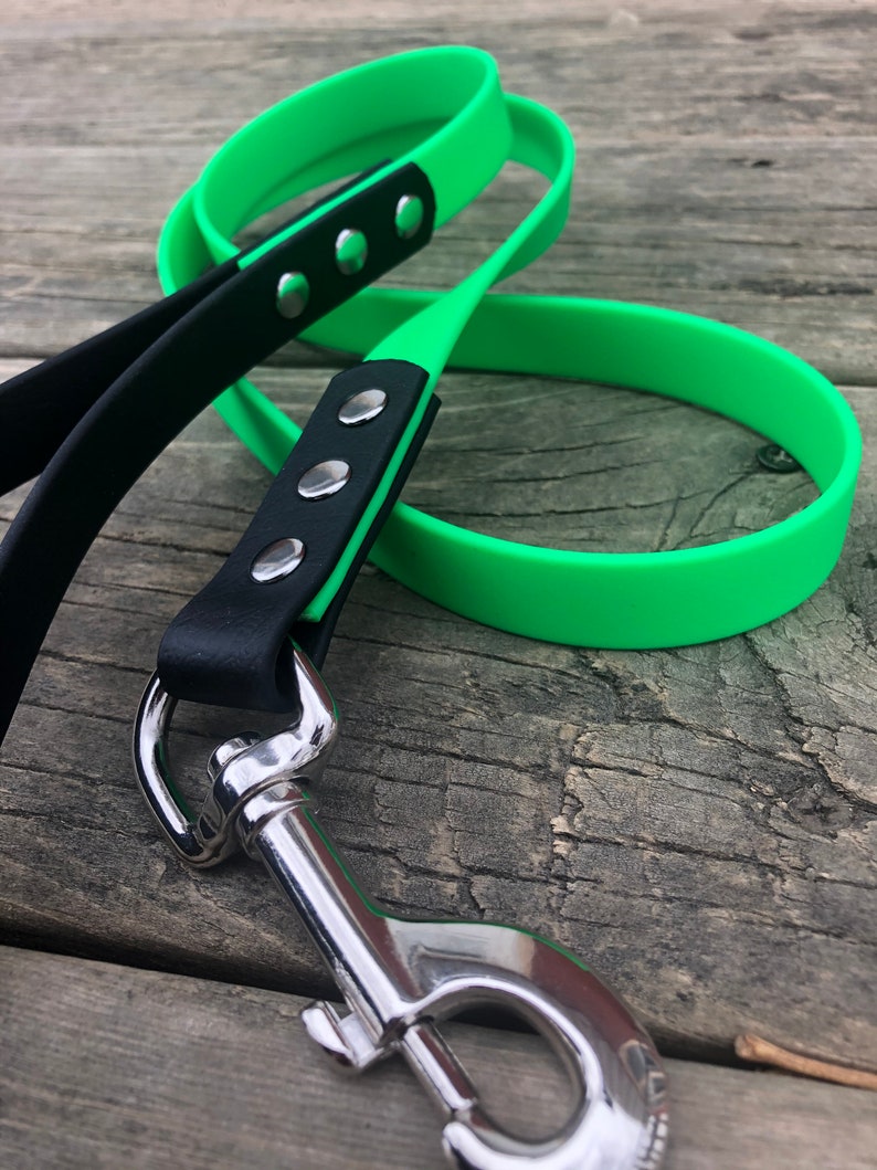 Custom 3/4 Biothane Dog Leash 2 Color Dog Leash Biothane Etsy