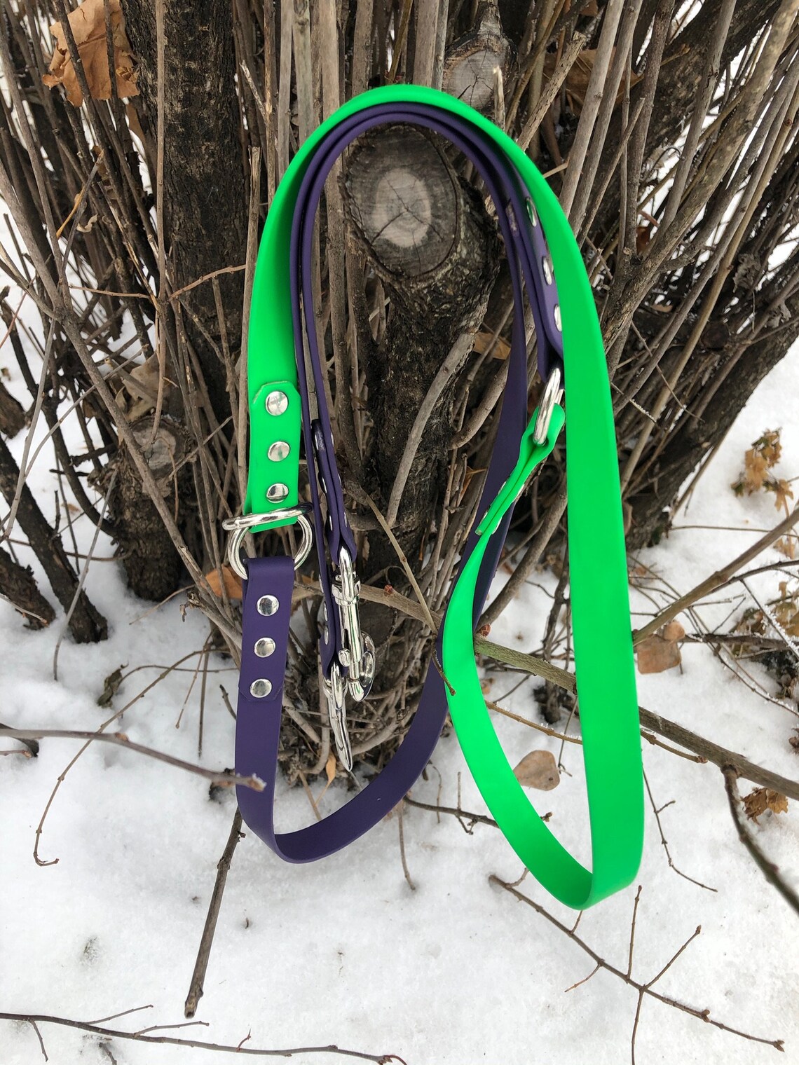 Custom 3/4 biothane hands free over the shoulder leash Etsy