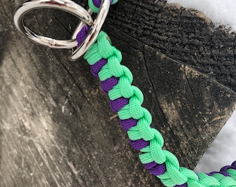 Custom paracord slip collar,  dog training collar,