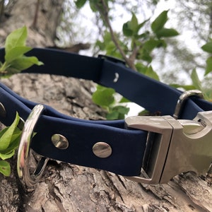Wander - custom 1” adjustable biothane side release buckle collar, quick release collar, adjustable collar,, biothane dog collar