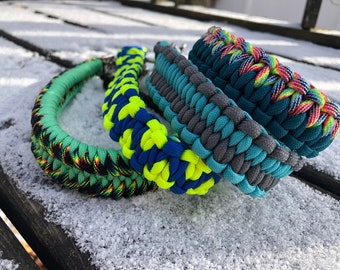 Op maat gemaakte 1” paracord-trekriem, geleidehandgreep