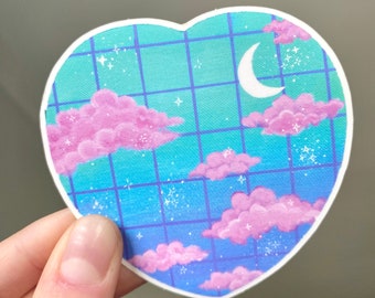 Pastel Vaporwave Sticker Synthwave Cloud Sticker Anime Sticker Ghibli Sticker Moon Sticker Clouds Sticker Stars Sticker Lofi Sticker