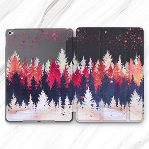 Colorful Forest iPad Pro 13 12.9 11 10.5 2024 Case / Watercolor Trees iPad Mini 7 6 / Star iPad Air 5 4 3 / Christmas Nature iPad 10.2 10.9