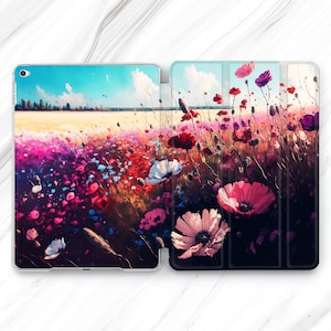 Wildflowers iPad Pro 13 12.9 11 10.5 2024 Case / Summer Flowers Mini 7 6 Botanical Air 5 4 / White Daisy 9.7 10.2 10.9 / Chamomile 11th 10th