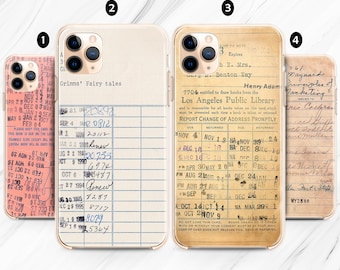Library Card Phone Case: Bibliophile iPhone, Book Lover Samsung, Bookworm Pixel