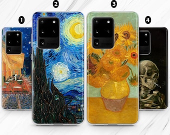 Vincent Van Gogh iPhone 16 15 14 13 12 11 case / Starry Night Samsung 24 23 22 Plus Ultra / Sunflowers Classic Famous Art Google Pixel 9 8 7