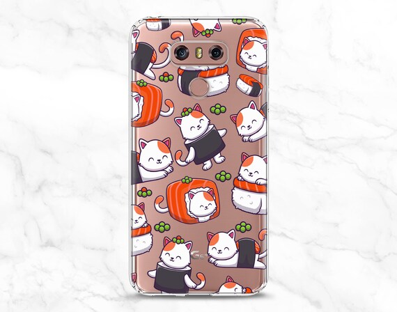 Cute Kitty Sushi iPhone 17 16 15 Pro Max 14 13 12 / Japan Kitten